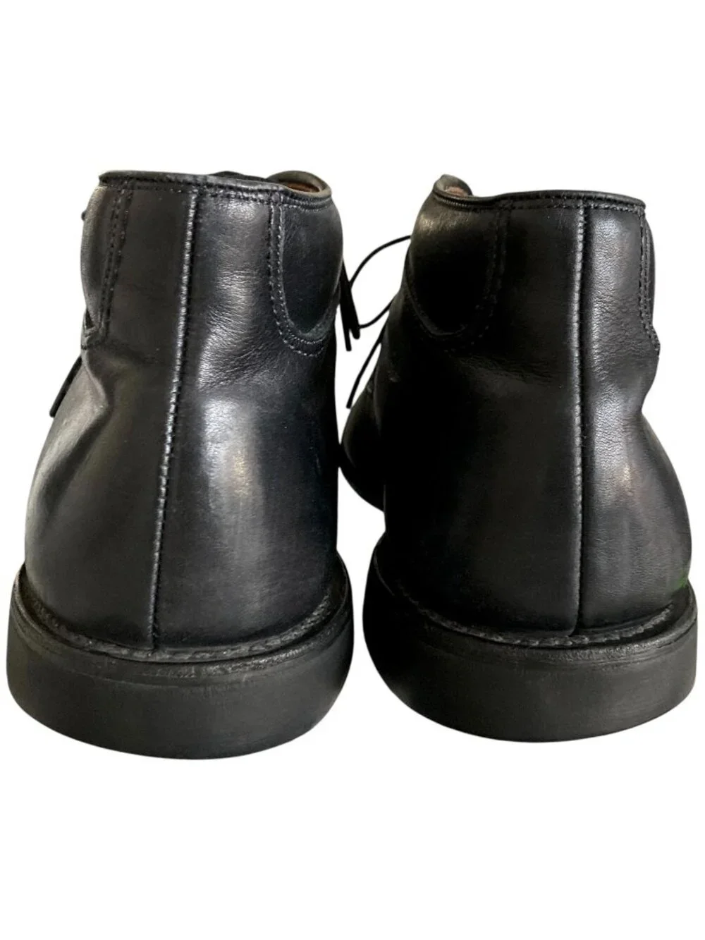 ALLEN EDMONDS Stuart Leather Lace Up Chukka Boots Shoes Black Size 9